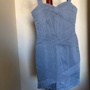 H&M Silver Bandage Dress